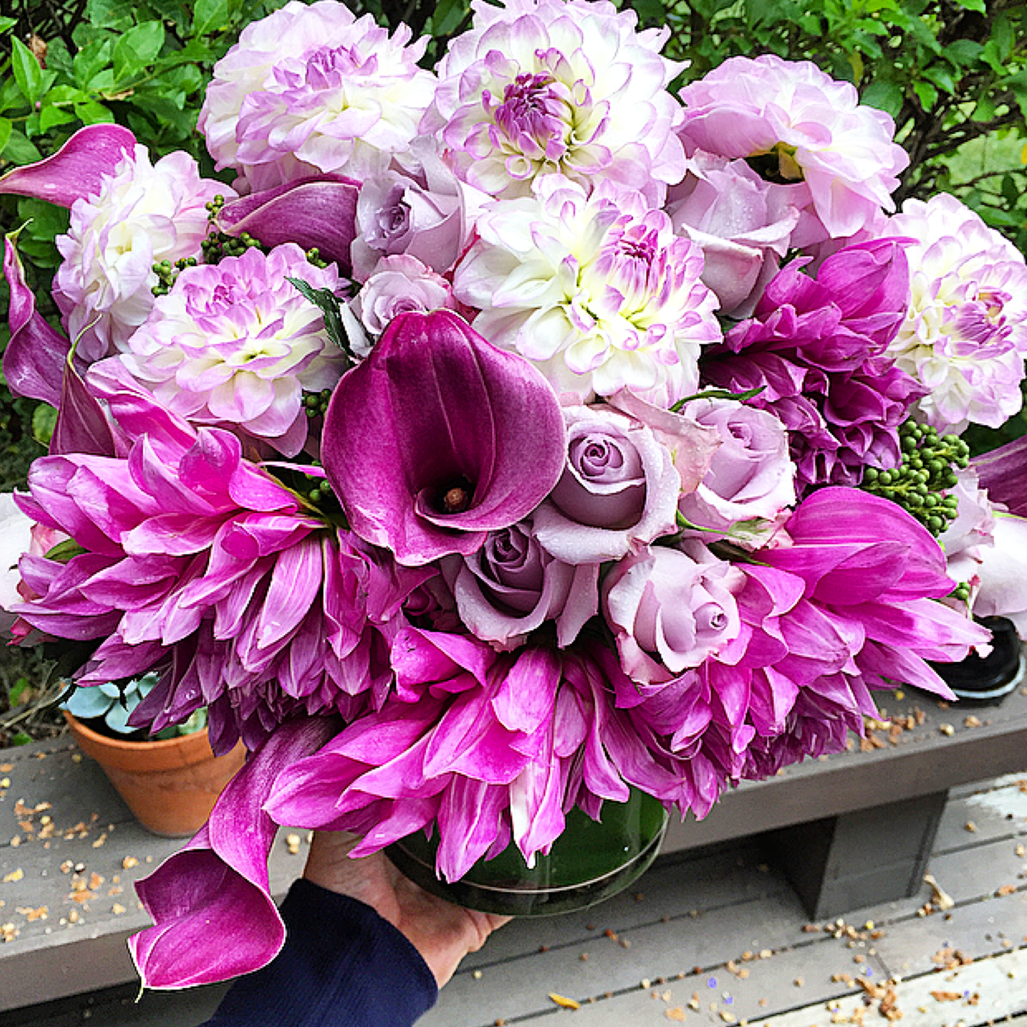 The Purple Shades of Summer Arrangement.